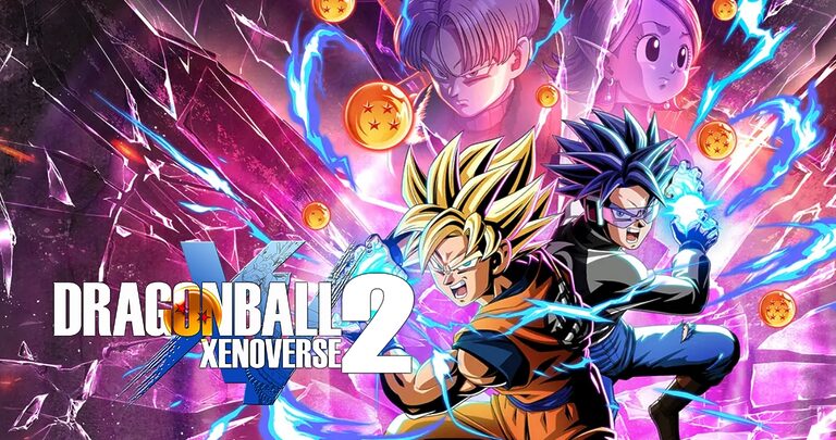 Dragon Ball Xenoverse 2 DLC cover featuring Goku and Trunks.